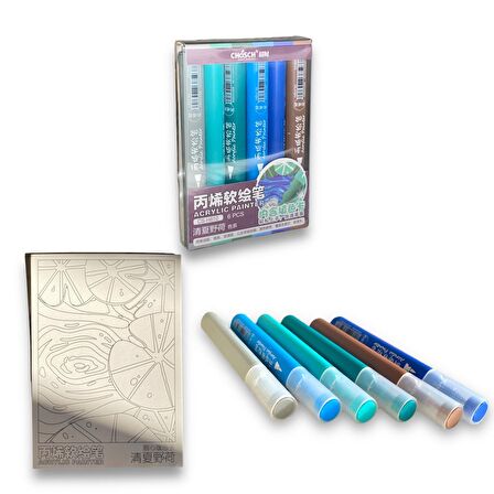 Chosch Cs-H810 Akrilik Painter 6 Lı Set – (Her Yüzey İçin Uygundur)