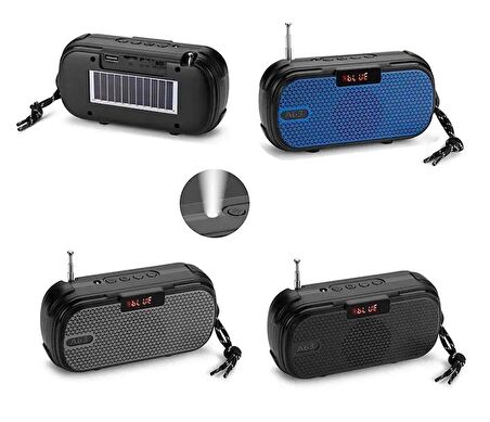 Concord YGA63 Solar Enerjili FM Radyo Fenerli Bluetooth Hoparlör