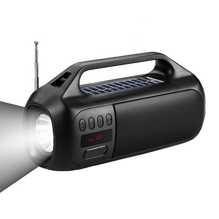 Concord YGA79 Solar Güneş Enerji FM Radyo Fenerli Bluetooth Hoparlör