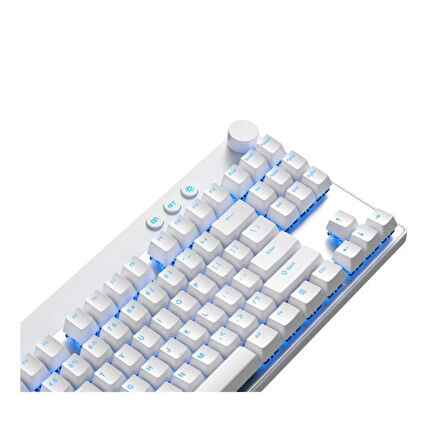 MCHOSE Mix 87 Beyaz %80 Lightning Manyetik Switch 8K Hz Hall Effect RGB Hotswap Mekanik Gaming Klavye (MC-Mix87-2)