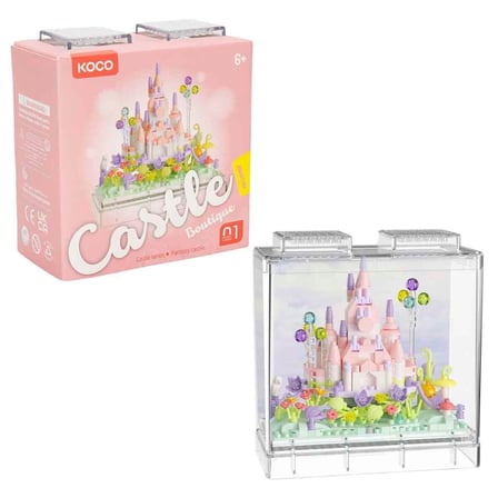 Castle Boutique Rüya Kalesi Yapım Blokları (412 Parça) | Fanuslu Dekoratif Maket Seti