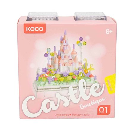 Castle Boutique Rüya Kalesi Yapım Blokları (412 Parça) | Fanuslu Dekoratif Maket Seti