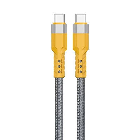 Type-C To Type-C Type C 120W Watt 6 A Süper Hızlı Şarj Data Kablosu 1 Metre