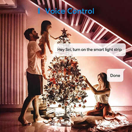 Meross Akıllı Led Şerit Wi-Fi RGB 5 Metre MSL320 Pro (Apple Home Destekli)