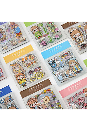 Stars Temalı 20 Yaprak Sticker Seti • Bullet Journal (GGK-DY088)