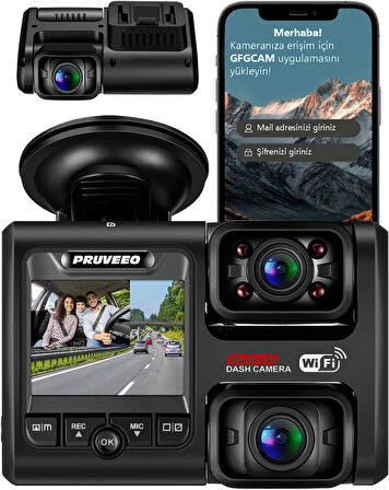 Pruveeo D30 Wi-Fi 4K Araç Kamerası