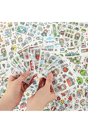 Big Adventure Temalı 100 Yaprak 4 Bölmeli Sticker Seti • Bullet Journal (GGK-DZ083)
