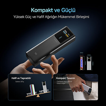 CUKTECH 10 Powerbank 10000 mAh | 150 W PD3.1 Hızlı Şarj | 2 Port (1C1A) | Kompakt Taşınabilir Şarj Cihazı – Laptop, MacBook, iPhone, Samsung, Xiaomi ile Uyumlu