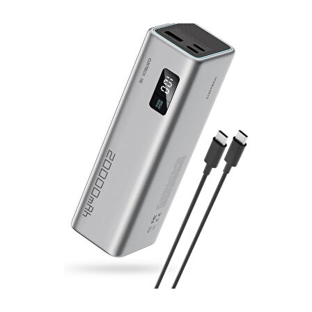 CUKTECH 15 SE Powerbank 20000 mAh | 85 W PD3.1 Süper Hızlı Şarj | 3 Port (2C1A) | LED Ekranlı Taşınabilir Şarj Cihazı – Laptop, MacBook, iPhone, Samsung, Xiaomi ile Uyumlu