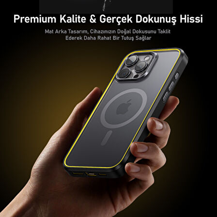 Aohi The Future Iphone 16 Pro Max Kılıfı, Magsafe Uyumlu Telefon Kılıfı, Beyaz