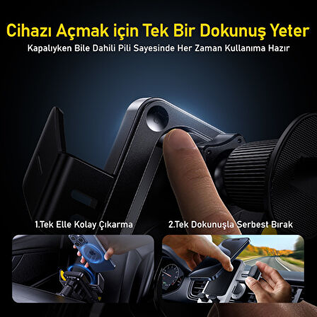 Aohi Superauto Araç İçi Şarjı, 15W Hızlı Şarj Aleti, Siyah