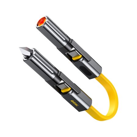 AOHI Prometheus 3’ü 1 Arada Titanyum EDC Çok Amaçlı 240W Şarj ve Veri Kablosu