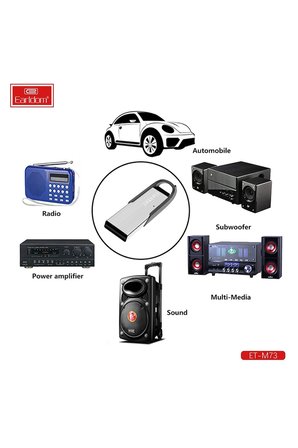 Earldom M73 Bluetooth 5.0 Usb Aux Dönüştürücü - Gümüş
