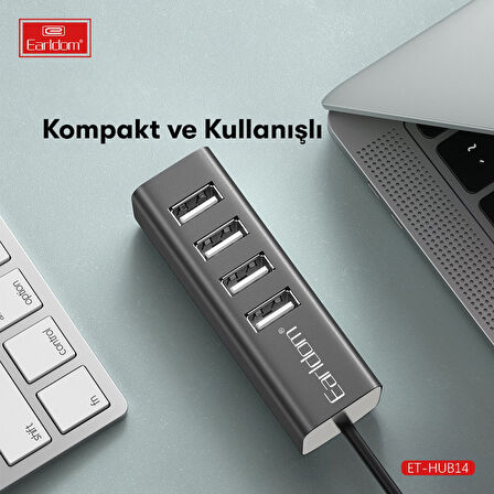 Earldom HUB14 Tak Çalıştır 4lü Usb Çoklayıcı