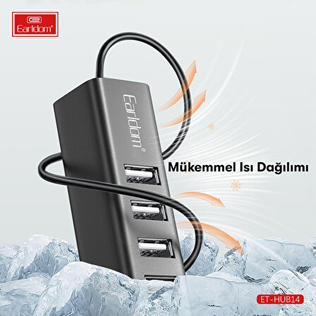 Earldom HUB14 Tak Çalıştır 4lü Usb Çoklayıcı