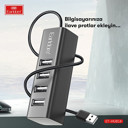 Earldom HUB14 Tak Çalıştır 4lü Usb Çoklayıcı