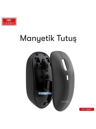 Earldom KM7 Sessiz Kablosuz Mouse 2.4Ghz 1600 Dpi