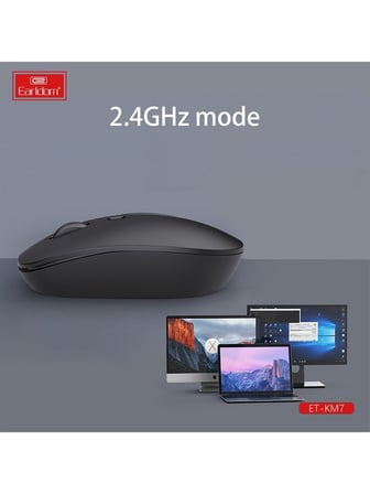 Earldom KM7 Sessiz Kablosuz Mouse 2.4Ghz 1600 Dpi