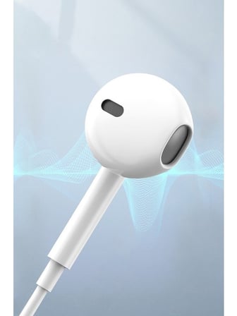 Earldom E72L Beyaz Tek Kulak Bluetooth 5.0 Lightning Kablolu Kulaklık