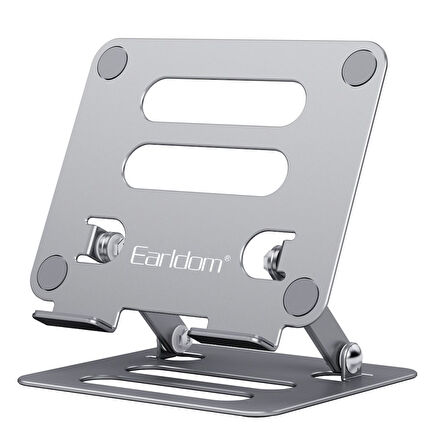 Earldom EH204 Ayarlanabilir Metal Laptop ve Tablet Standı - Gümüş