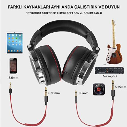 OneOdio Pro 50 Siyah Kablolu Dj Kulaklığı