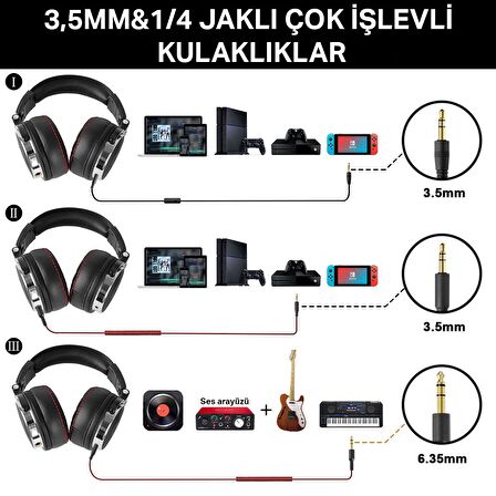 OneOdio Pro 50 Siyah Kablolu Dj Kulaklığı