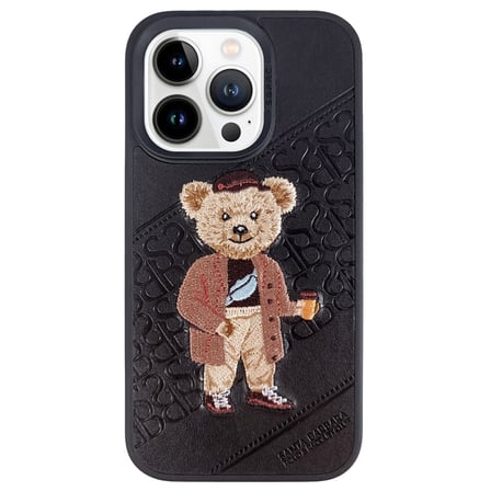 Santa Barbara Polo Racquet Club iPhone 13 Pro Max Kılıf Crete 3Boyutlu PU Deri İçi Süet Kapak