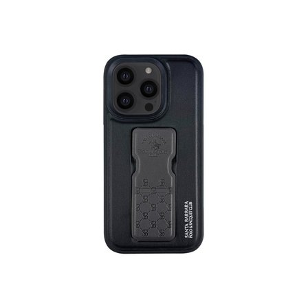 Santa Barbara Polo Racquet Club iPhone 13 Pro Kılıf Z Standlı Pu Deri İçi Süet Parker Kapak