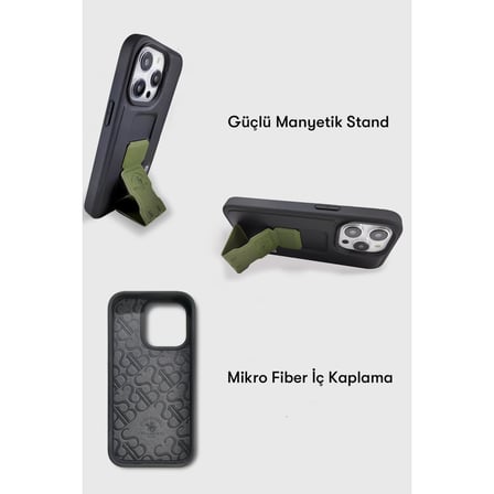 Santa Barbara Polo Racquet Club iPhone 13 Pro Kılıf Z Standlı Pu Deri İçi Süet Parker Kapak