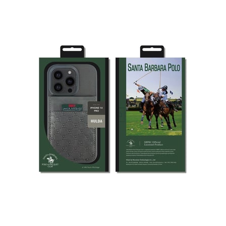 Santa Barbara Polo Racquet Club iPhone 14 Pro Max Kılıf Cüzdanla Bitişik PU Deri Standlı İçi Süet Hulda Kapak