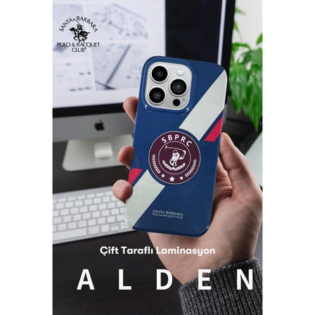 Santa Barbara Polo Racquet Club iPhone 14 Pro Kılıf Golf Spor Alden Desenli Kapak