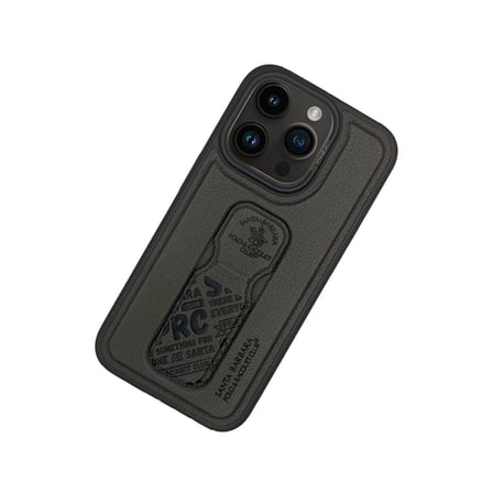 Santa Barbara Polo Racquet Club iPhone 15 Pro Kılıf Z Standlı Pu Deri İçi Süet Blaise Kapak