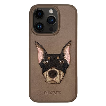 Santa Barbara Polo Racquet Club iPhone 15 Pro Kılıf 3Boyutlu PU Deri Curtis İçi Süet Kapak
