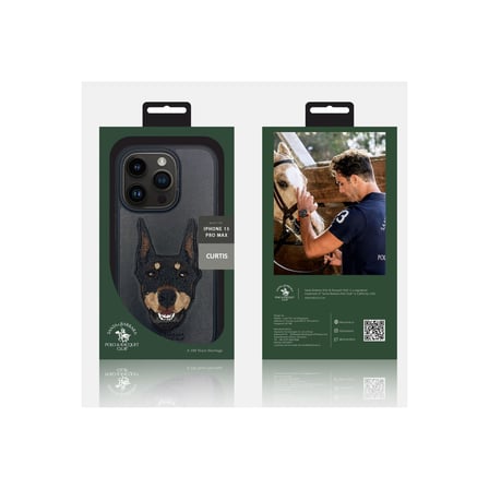 Santa Barbara Polo Racquet Club iPhone 15 Pro Kılıf 3Boyutlu PU Deri Curtis İçi Süet Kapak