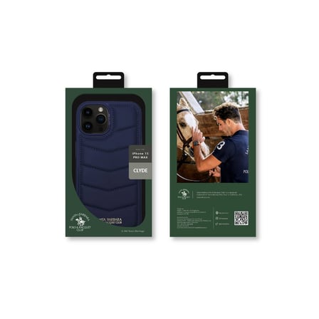 Santa Barbara Polo Racquet Club iPhone 15 Pro Kılıf PU Deri Standlı Kartvizitli Clyde Kapak