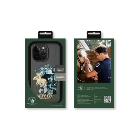 Santa Barbara Polo Racquet Club iPhone 15 Pro Max Kılıf 3Boyutlu PU Deri Marcus İçi Süet Kapak