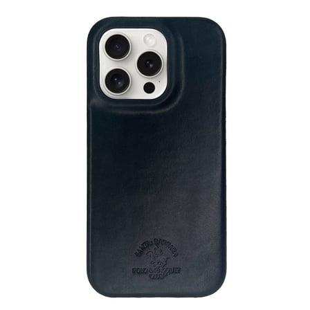 Santa Barbara Polo Racquet Club iPhone 15 Pro Max Kılıf Hakiki Deri M-Safe Şarja Uygun Elton Genuine Sert Kapak