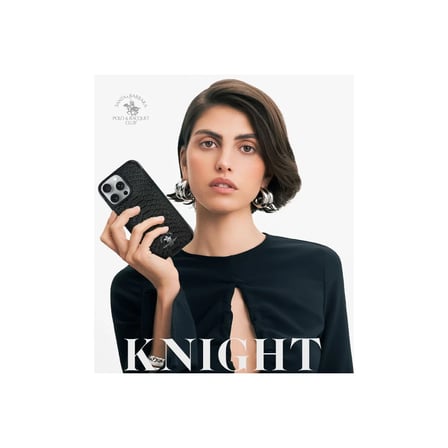Santa Barbara Polo Racquet Club iPhone 16 Kılıf Pu Deri Timsah Tasarım Business Knight Kapak