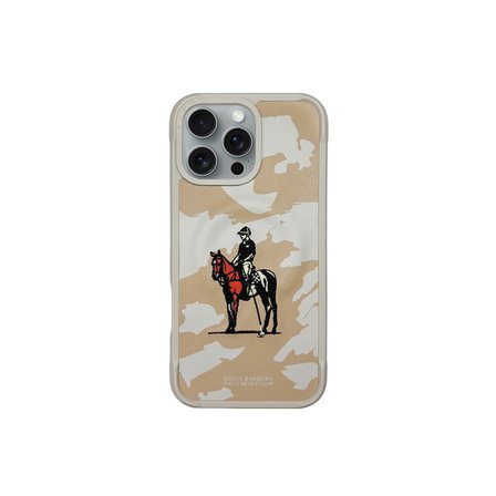 Santa Barbara Polo Racquet Club iPhone 16 Pro Uyumlu Kılıf İşlemeli Logo Dizayn Manyetik Şarj Destekleyen Virgil Kapak