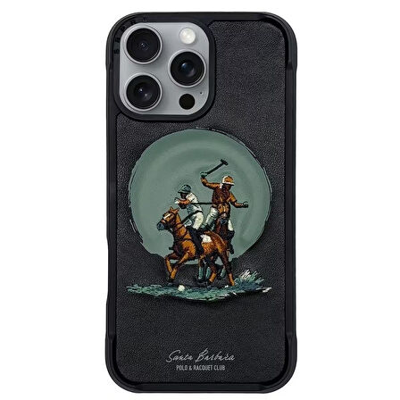 Santa Barbara Polo Racquet Club Aubrey iPhone 16 Pro Max MagSafe Kılıf - Siyah