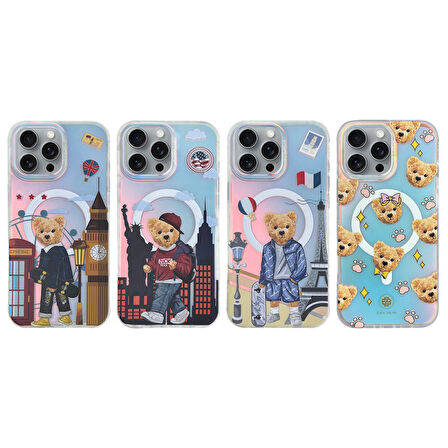 ZuckBear Darnell Frosted Laser iPhone 16 Pro Max MagSafe Kılıf - London