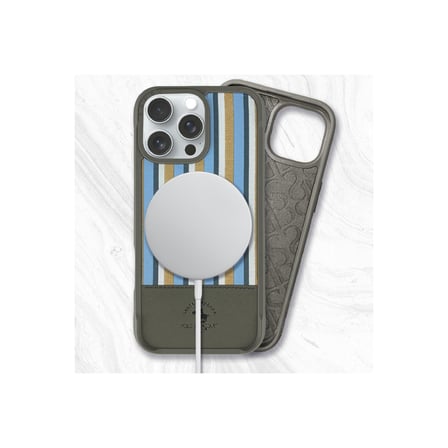 Santa Barbara Polo Racquet Club iPhone 16 Kılıf Isaac Süet Pu Deri Çift Desenli Kapak