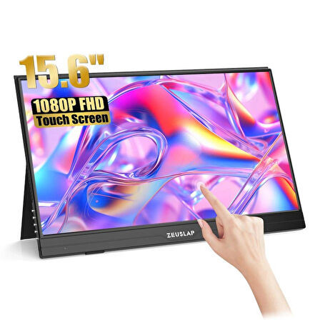 Zeuslap AT156 15.6'' 1920x1080 60Hz FHD ADS-IPS Panel Type-C, Ultra İnce Taşınabilir Dokunmatik Monitör (ZL-AT156)