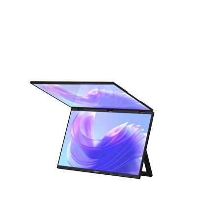 Zeuslap ZEUSLAP Z18W 2x18.5" Çift Ekran 1920*1080@120Hz Full HD IPS Panel Type-C 100% sRGB 300Cd/m² Taşınabilir Monitör (ZL-Z18W)