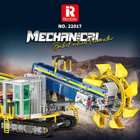 Reobrix Technic 22017 Kepçeli Ekskavatör Kumandalı&Motorlu Yapı Blok Seti Building (Bucket Wheel Excavator)-3188Parça