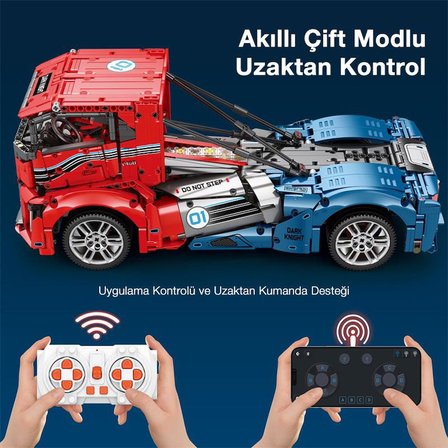 Reobrix Technic 11008 RC Tır Kamyonet Kumandalı&Motorlu Yaratıcı Yapı Blok Seti Building Blocks - 2116 Parça