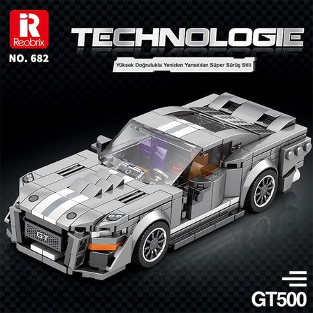 Reobrix Creator 682 Ford Shelby GT500 Spor Araba Yaratıcı Yapı Blok Seti Building Blocks - 476 Parça