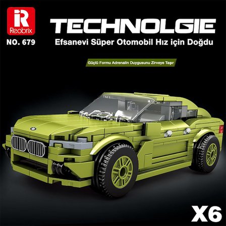 Reobrix Creator 679 Bmw X6 Araba SUV Yaratıcı Yapı Blok Seti Building Blocks - 452 Parça
