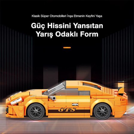 Reobrix Creator 791 Porsche 911 GT3 Spor Araba Yaratıcı Yapı Blok Seti Building Blocks - 338 Parça