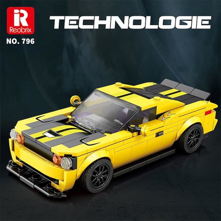 Reobrix Creator 796 Dodge SRT Hellcat Spor Araba Yaratıcı Yapı Blok Seti Building Blocks - 336 Parça